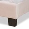 Baxton Studio Tamira Modern and Contemporary Glam Light Pink Velvet Fabric Full Size Panel Bed 183-11272-Zoro - alternate 5